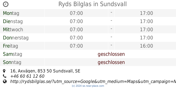 Ryds bilglas sundsvall